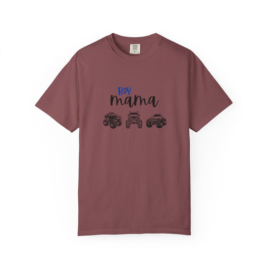 Boy Mama T-Shirt — Mom of Boys Graphic Tee with Trucks