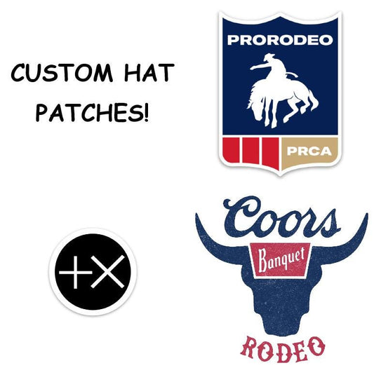 CUSTOM Woven Cowboy Hat Patches