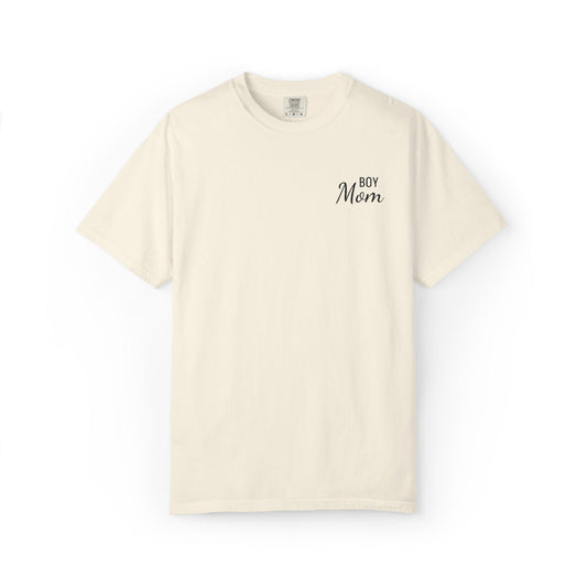 Boy Mom Embroidered Comfort Color T-Shirt