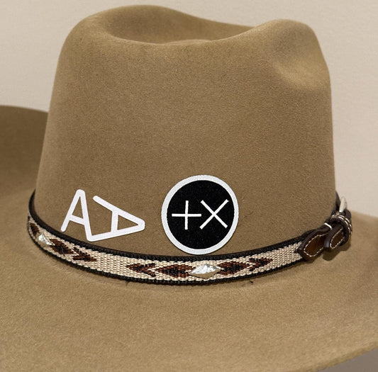Positive Times (+X) Cowboy Hat Sticker / Patch