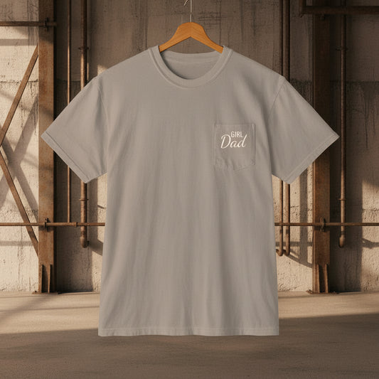 Girl Dad Pocket T-Shirt | Comfort Colors