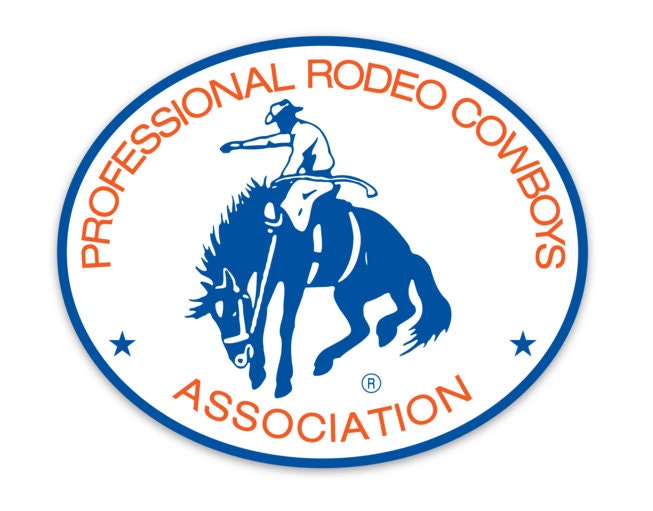 PRCA Pro Rodeo Oval Sticker/Decal