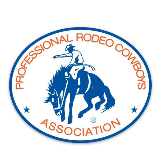 PRCA Pro Rodeo Oval Sticker/Decal