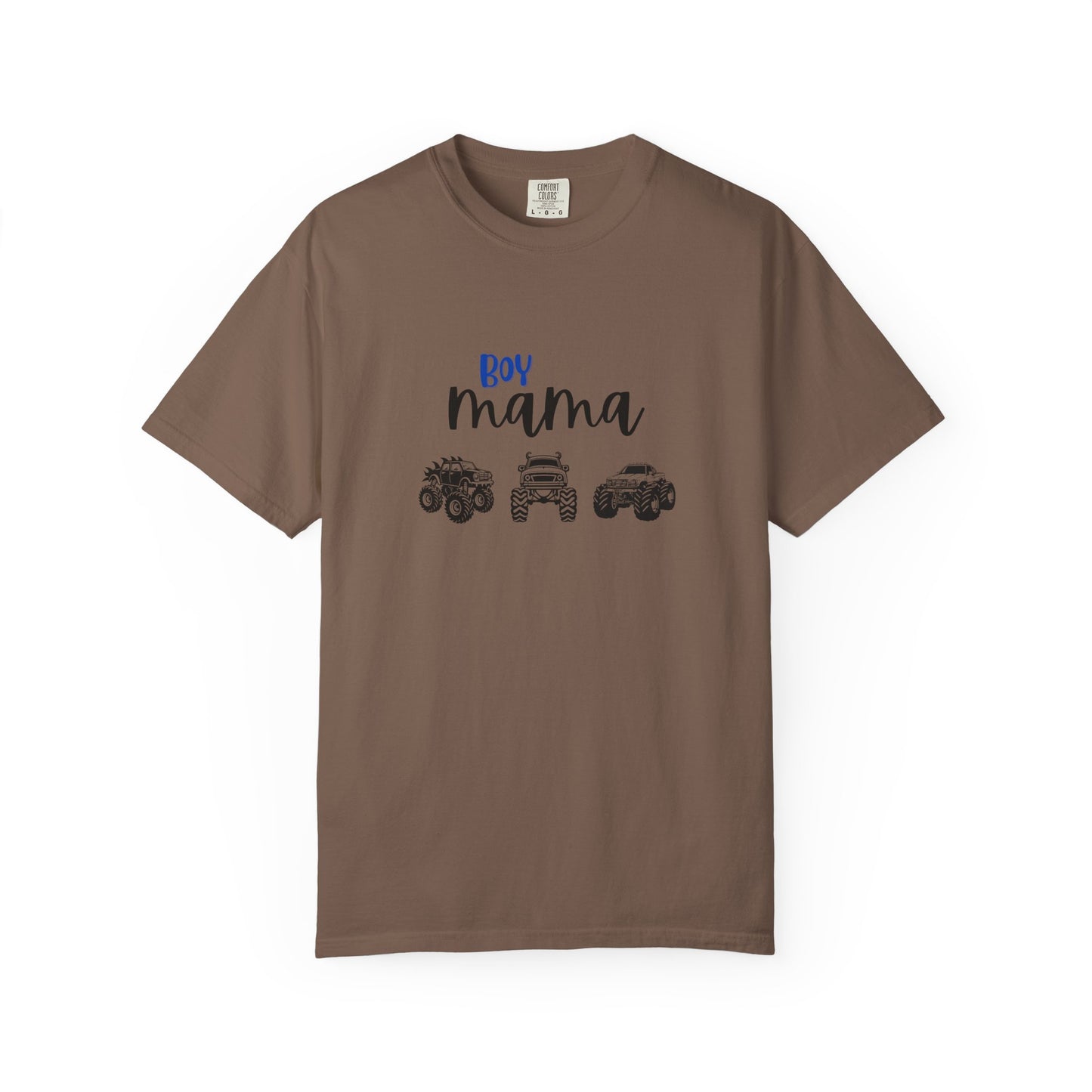 Boy Mama T-Shirt — Mom of Boys Graphic Tee with Trucks