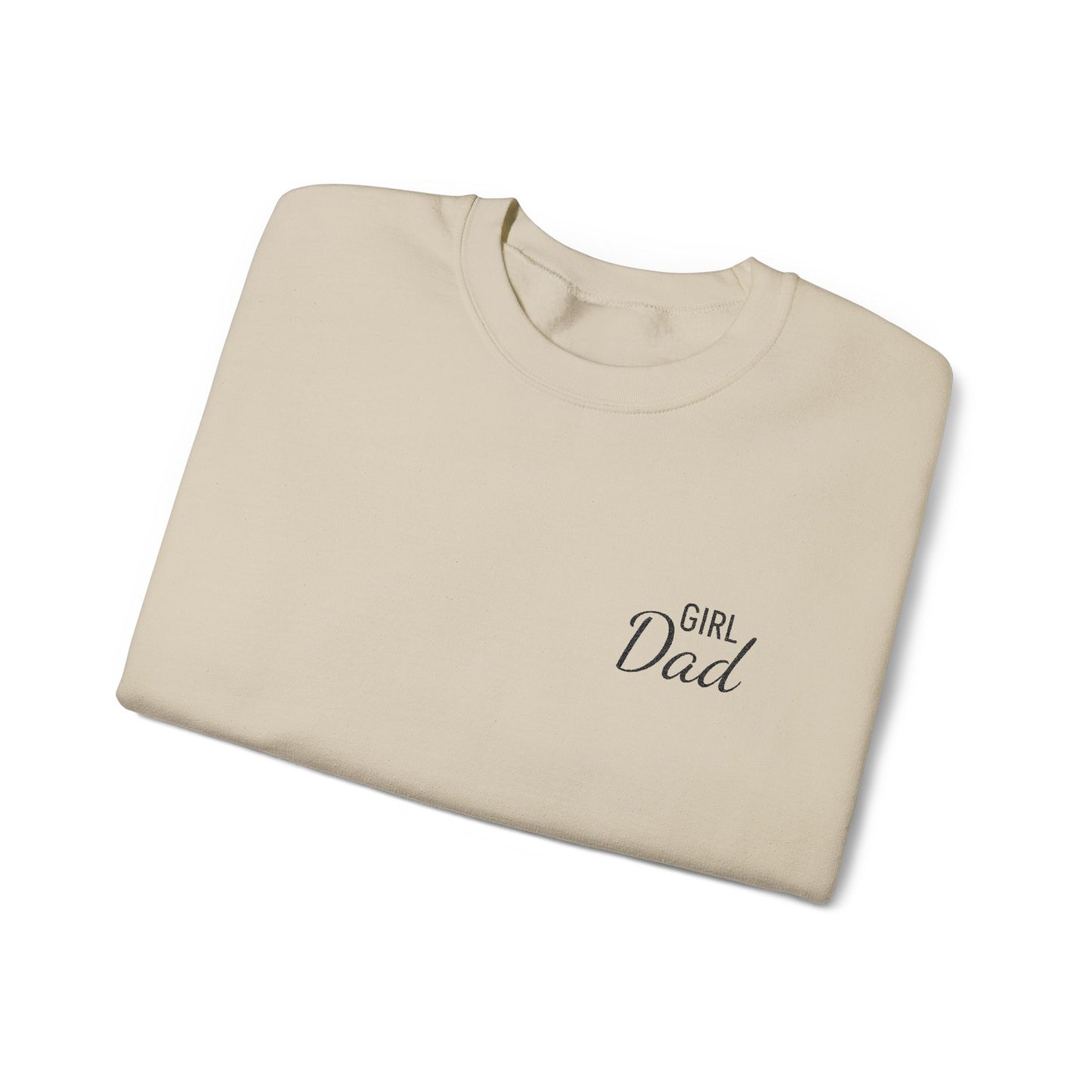Girl Dad Embroidered Crewneck Sweatshirt
