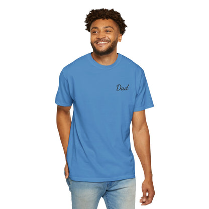 Dad Script Embroidered Comfort Color T-Shirt