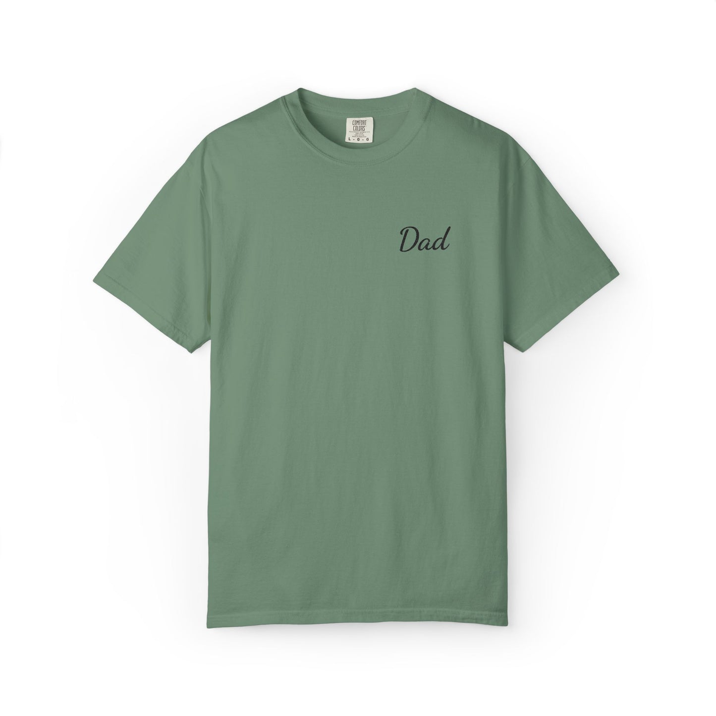 Dad Script Embroidered Comfort Color T-Shirt