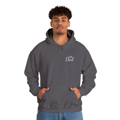 Girl Dad Embroidered Hoodie - White Text