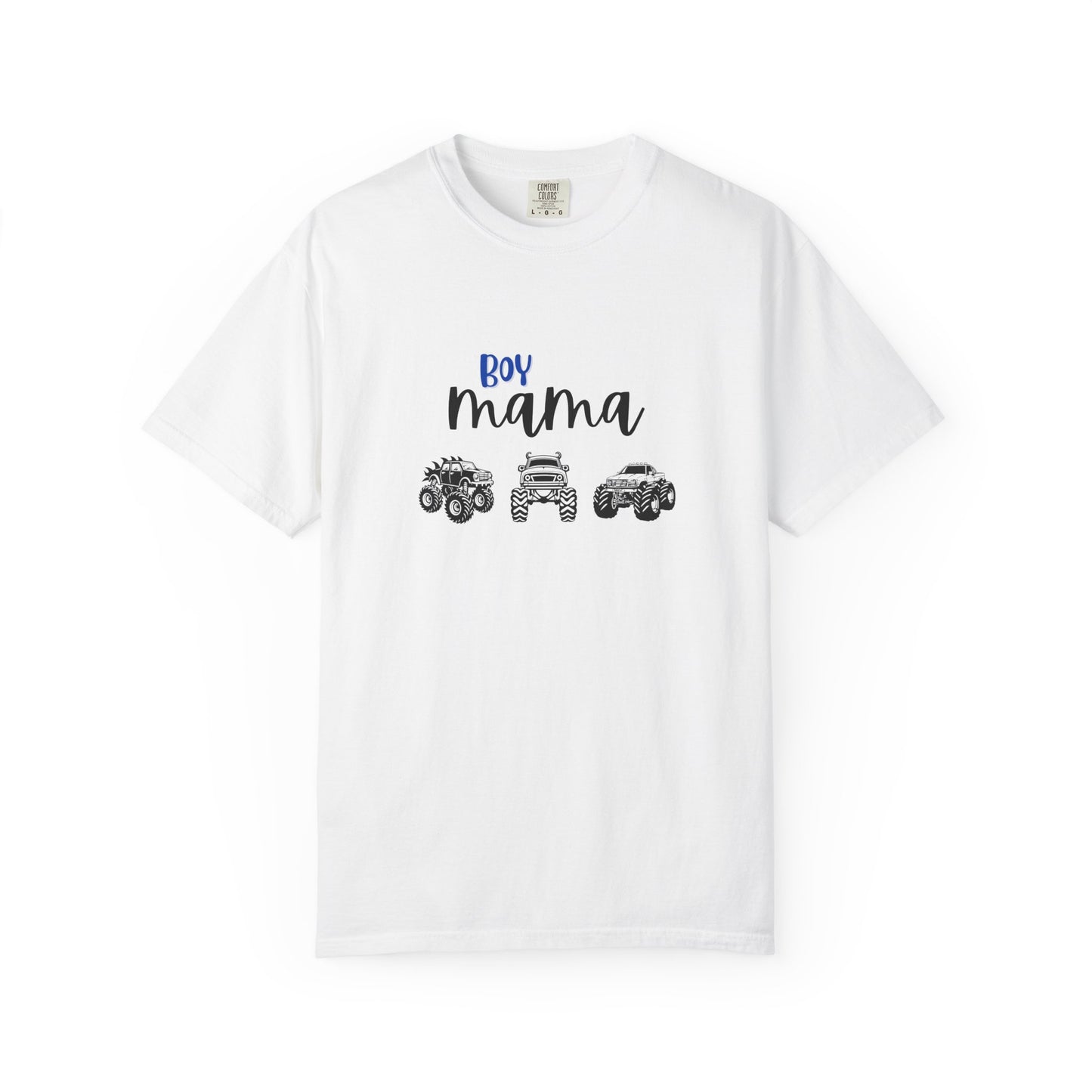 Boy Mama T-Shirt — Mom of Boys Graphic Tee with Trucks