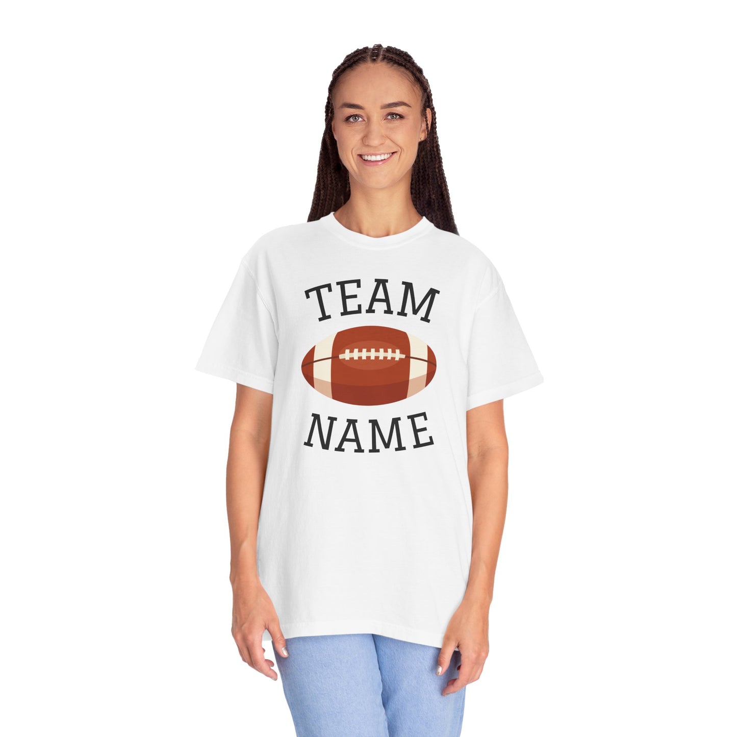 CUSTOM Football Team T-Shirt for Parents & Kids - Personalize with Name, Team Name & Number