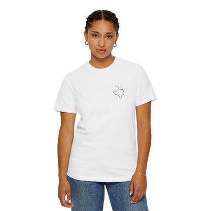 Embroidered Texas Outline T-Shirt | Comfort Colors