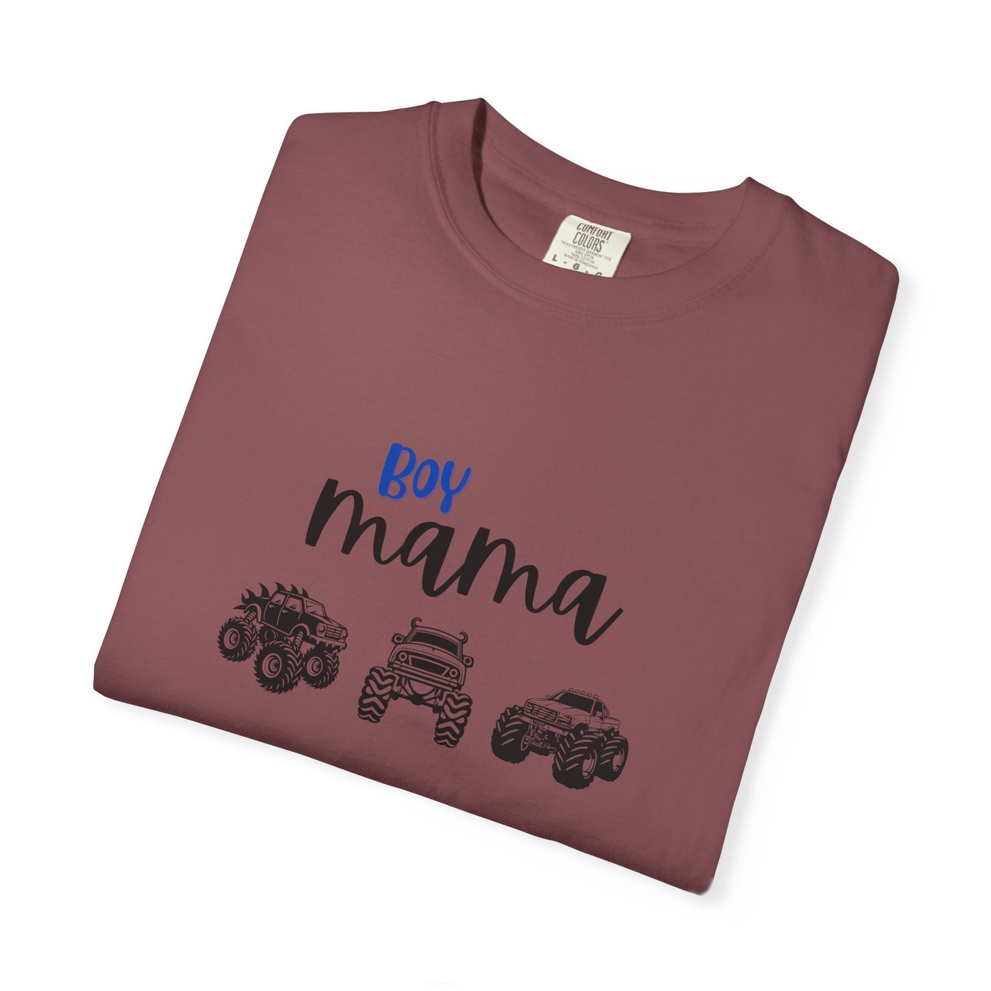 Boy Mama T-Shirt — Mom of Boys Graphic Tee with Trucks