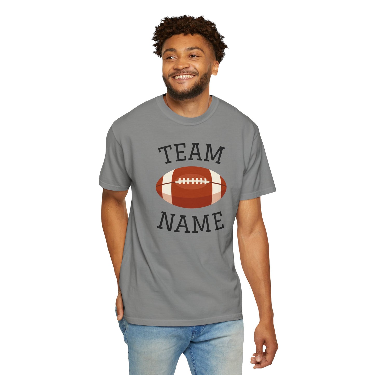 CUSTOM Football Team T-Shirt for Parents & Kids - Personalize with Name, Team Name & Number