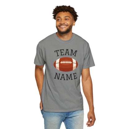 CUSTOM Football Team T-Shirt for Parents & Kids - Personalize with Name, Team Name & Number