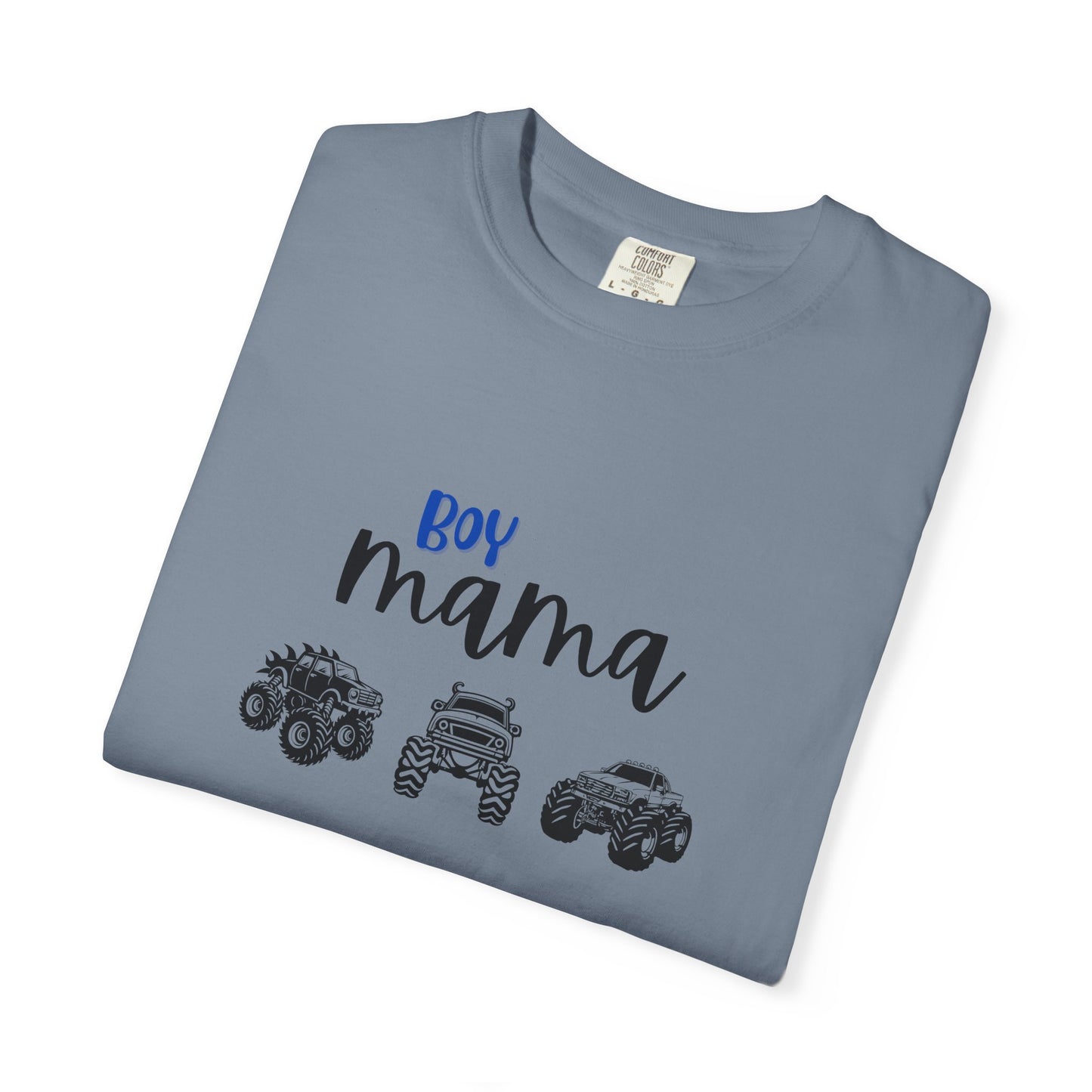 Boy Mama T-Shirt — Mom of Boys Graphic Tee with Trucks