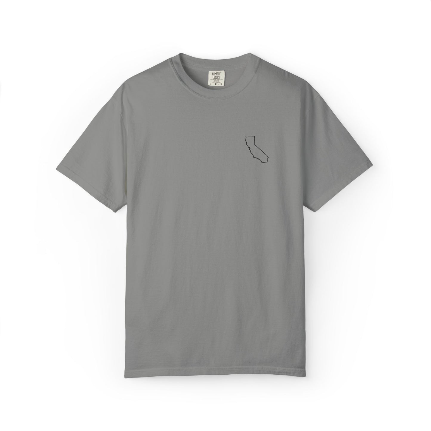 Embroidered California Outline T-Shirt | Comfort Colors