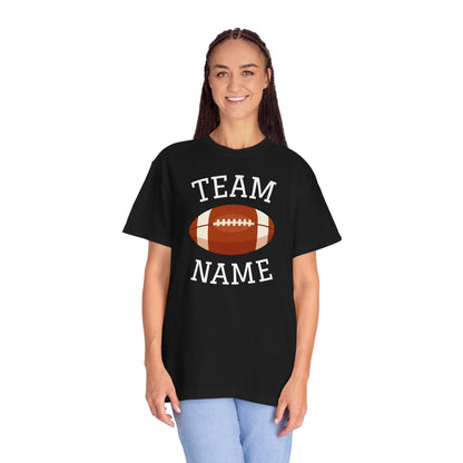 CUSTOM Football Team T-Shirt for Parents & Kids - Personalize with Name, Team Name & Number