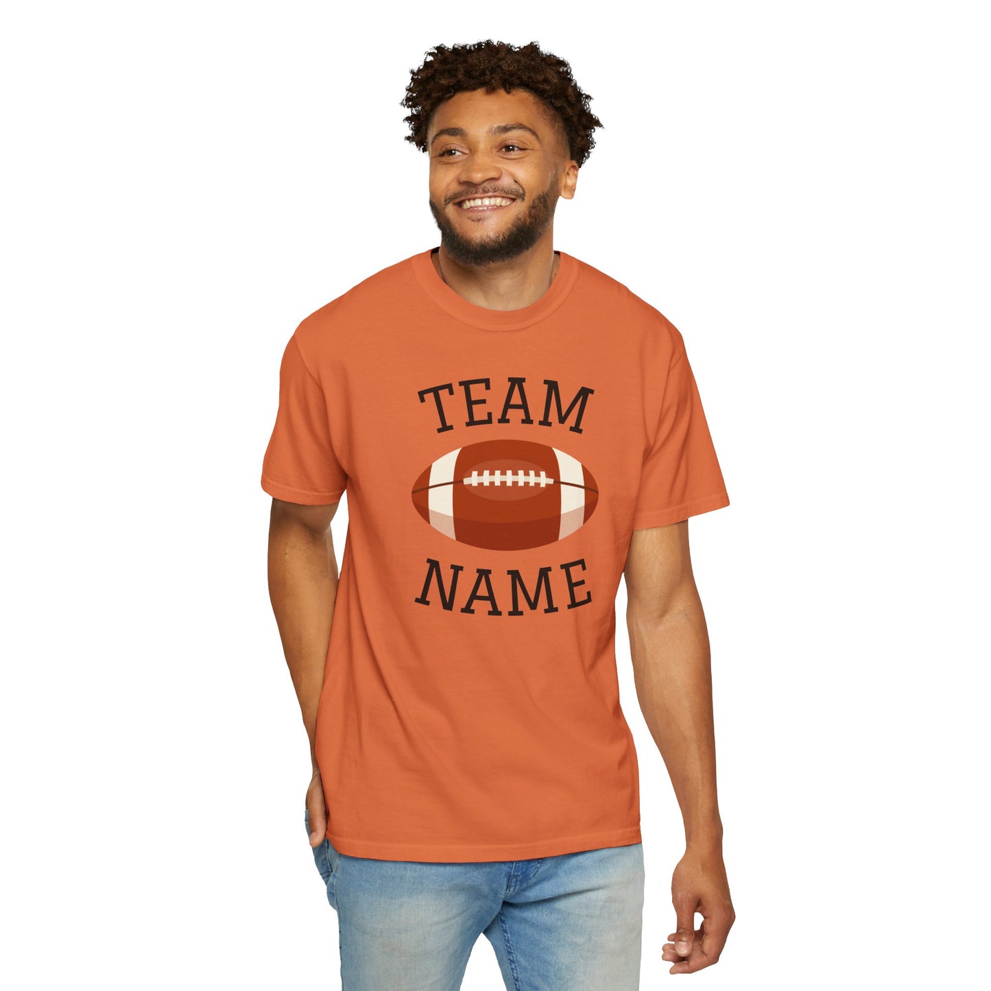 CUSTOM Football Team T-Shirt for Parents & Kids - Personalize with Name, Team Name & Number