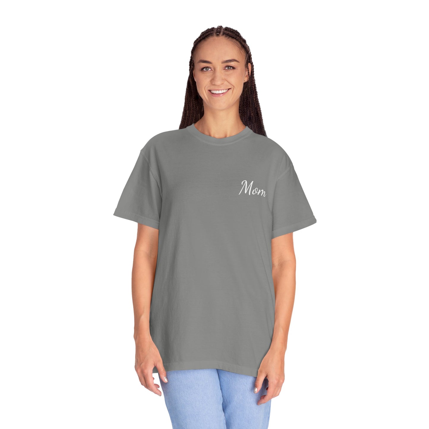 Mom Script Printed T-Shirt | Comfort Colors