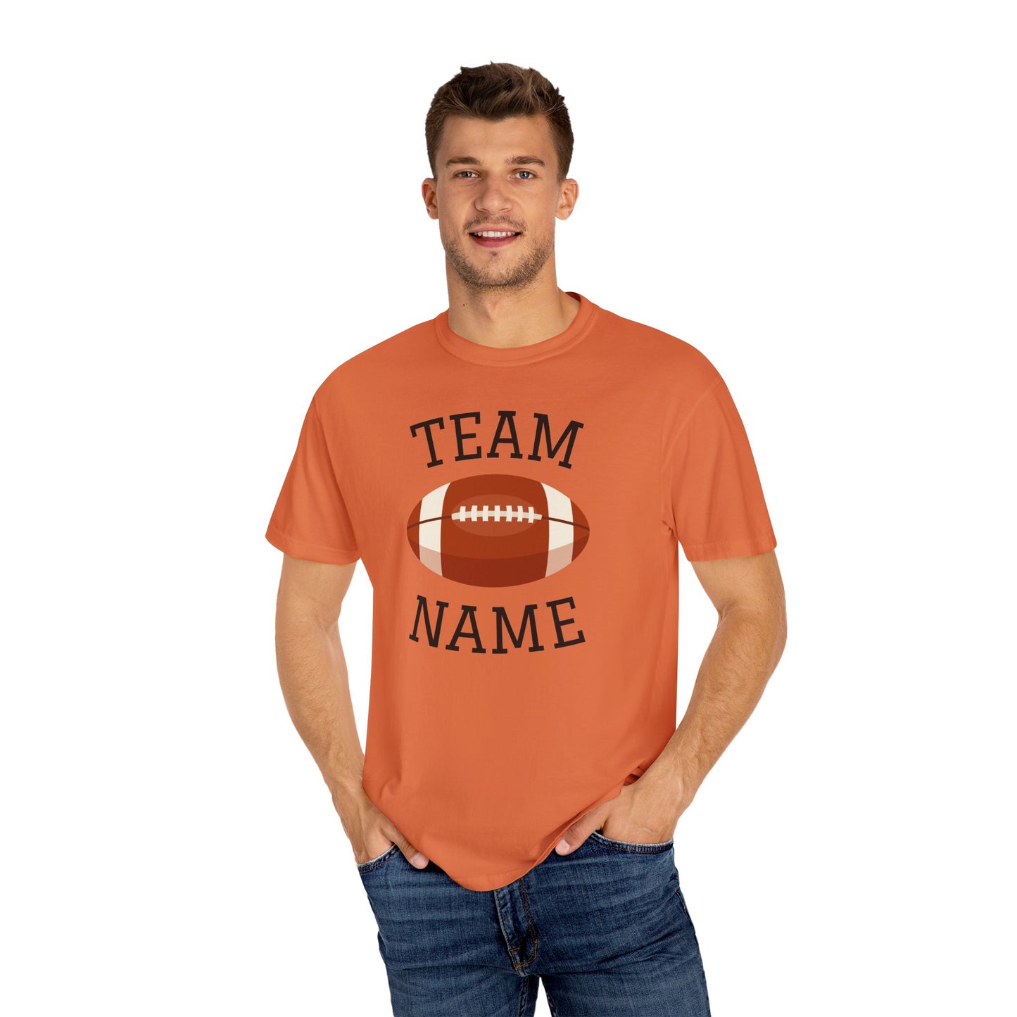 CUSTOM Football Team T-Shirt for Parents & Kids - Personalize with Name, Team Name & Number
