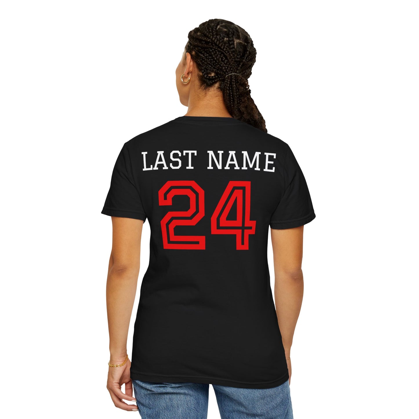 CUSTOM Football Team T-Shirt for Parents & Kids - Personalize with Name, Team Name & Number