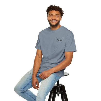 Dad Script Embroidered Comfort Color T-Shirt