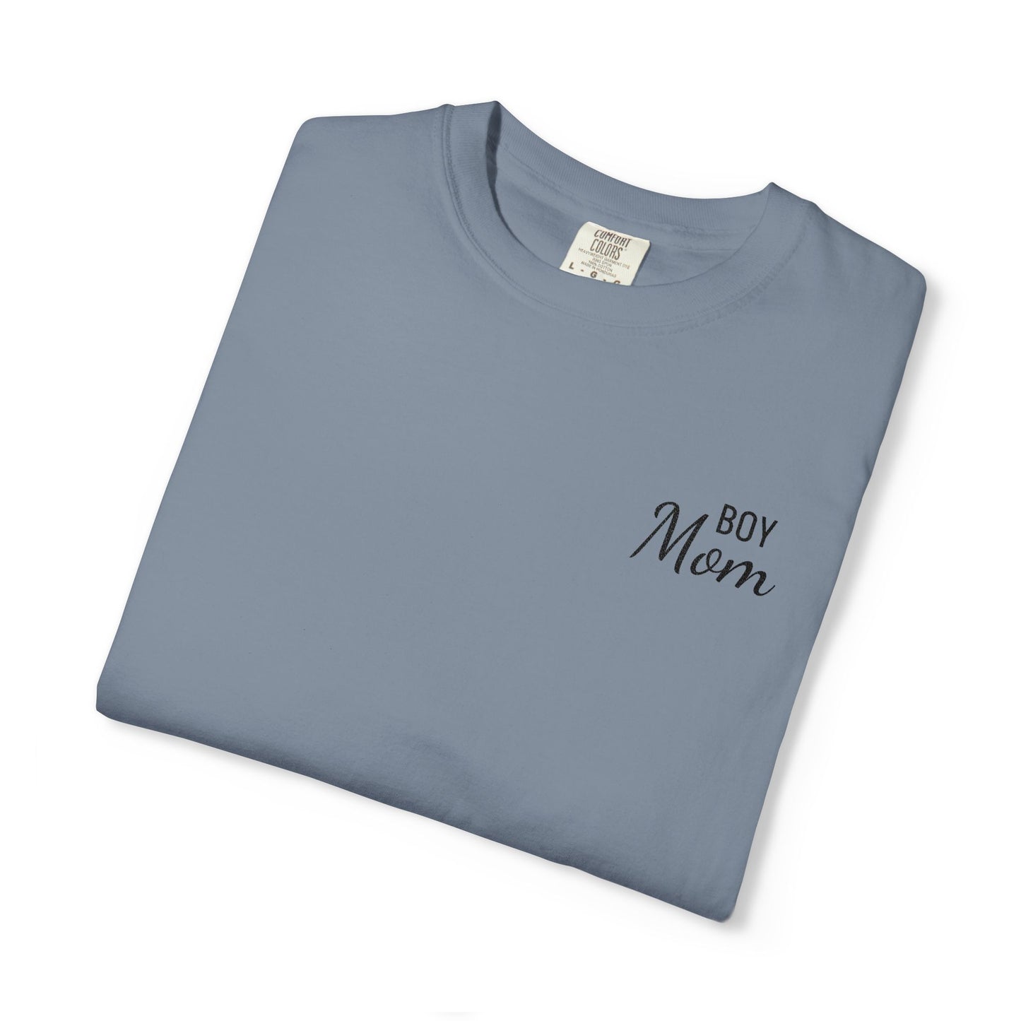 Boy Mom Embroidered Comfort Color T-Shirt