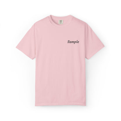 Custom Grandparent Embroidered Name - Comfort Color T-Shirt