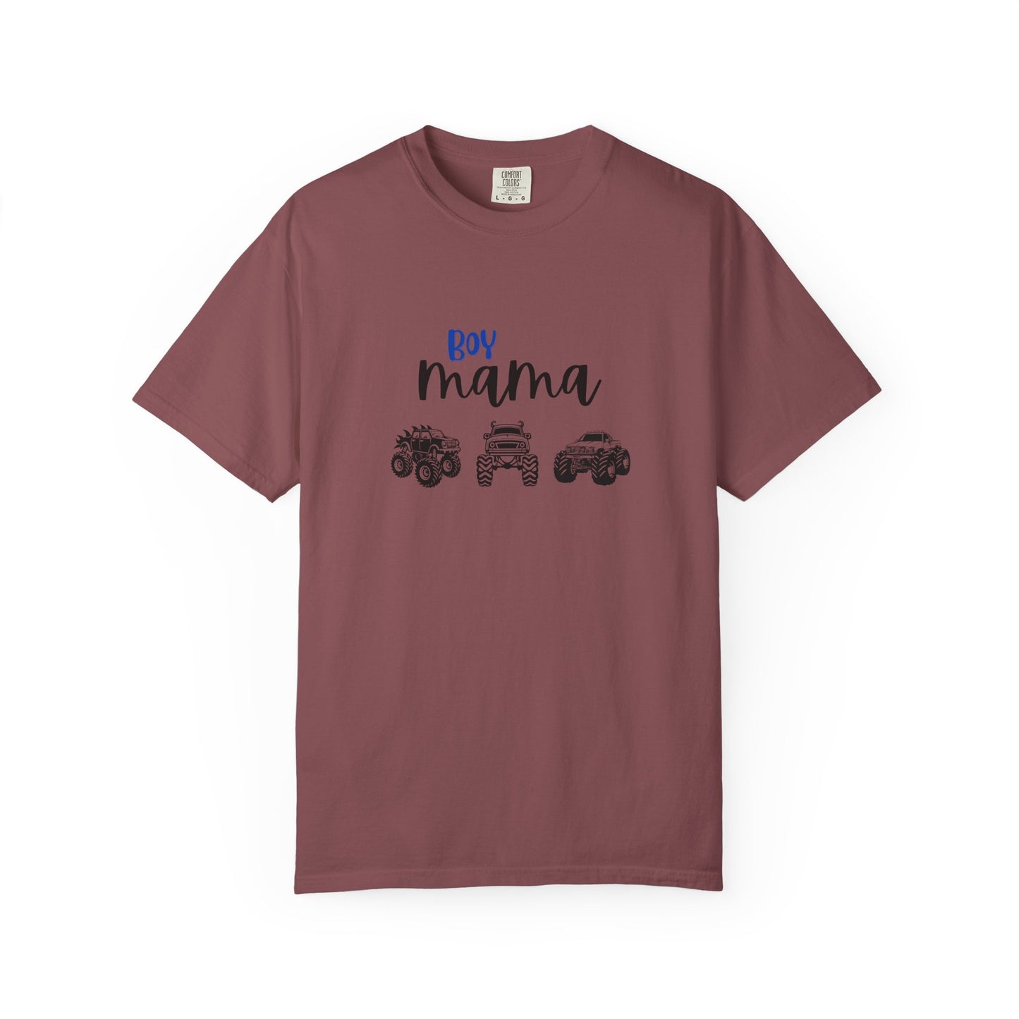 Boy Mama T-Shirt — Mom of Boys Graphic Tee with Trucks