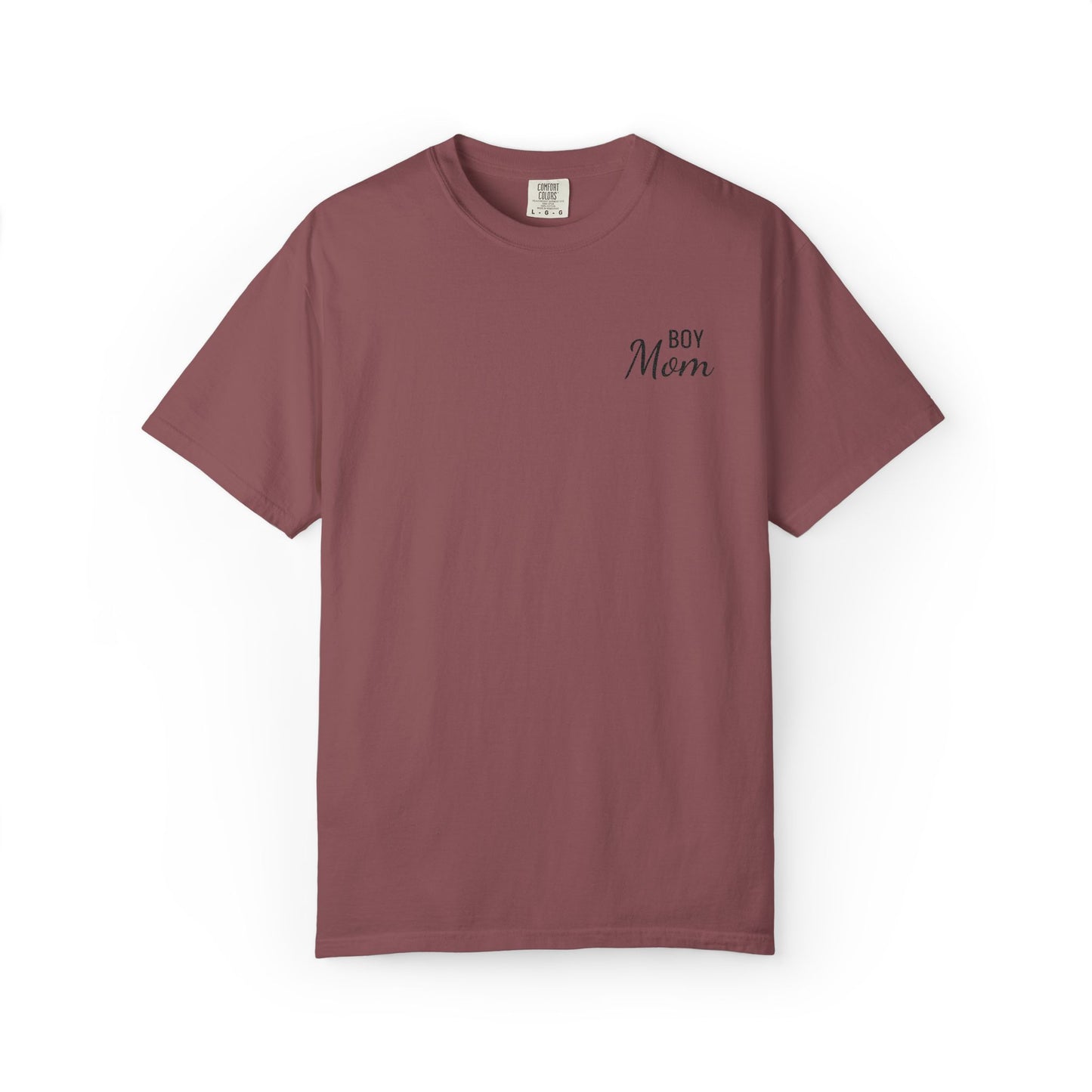 Boy Mom Embroidered Comfort Color T-Shirt