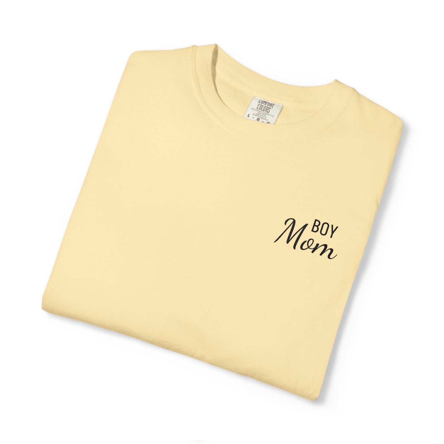 Boy Mom Embroidered Comfort Color T-Shirt