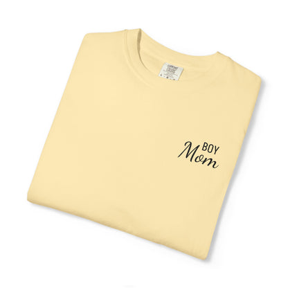 Boy Mom Embroidered Comfort Color T-Shirt