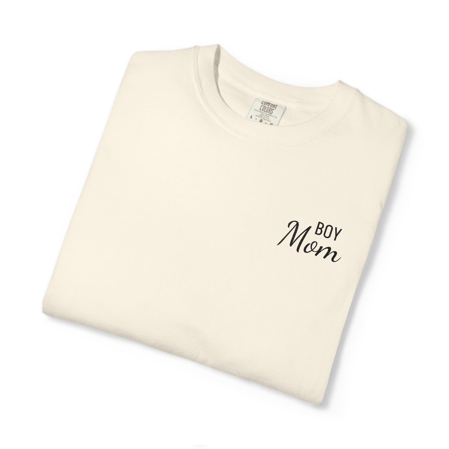 Boy Mom Embroidered Comfort Color T-Shirt