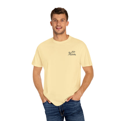 Boy Mom Embroidered Comfort Color T-Shirt