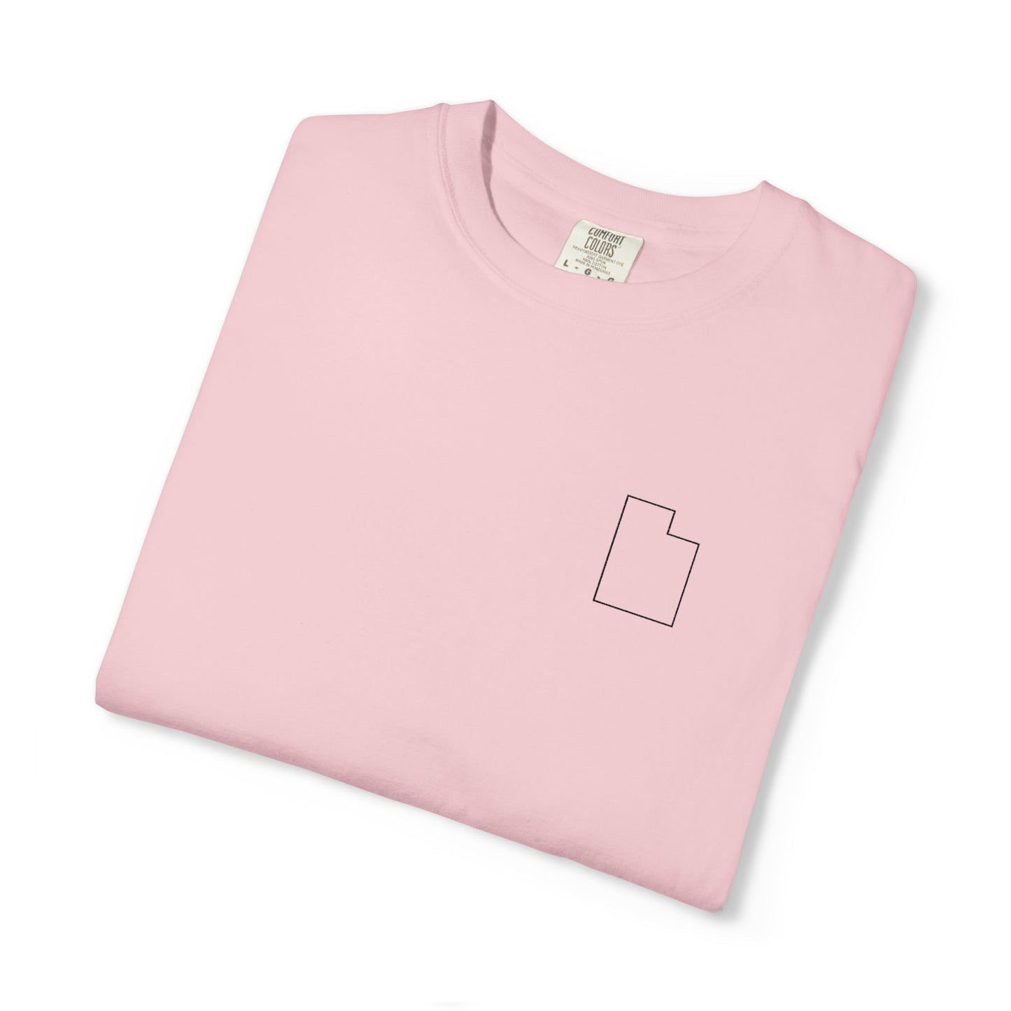 Embroidered Utah Outline T-Shirt | Comfort Colors