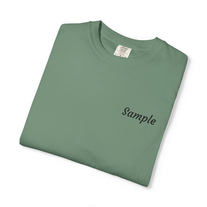 Custom Grandparent Embroidered Name - Comfort Color T-Shirt