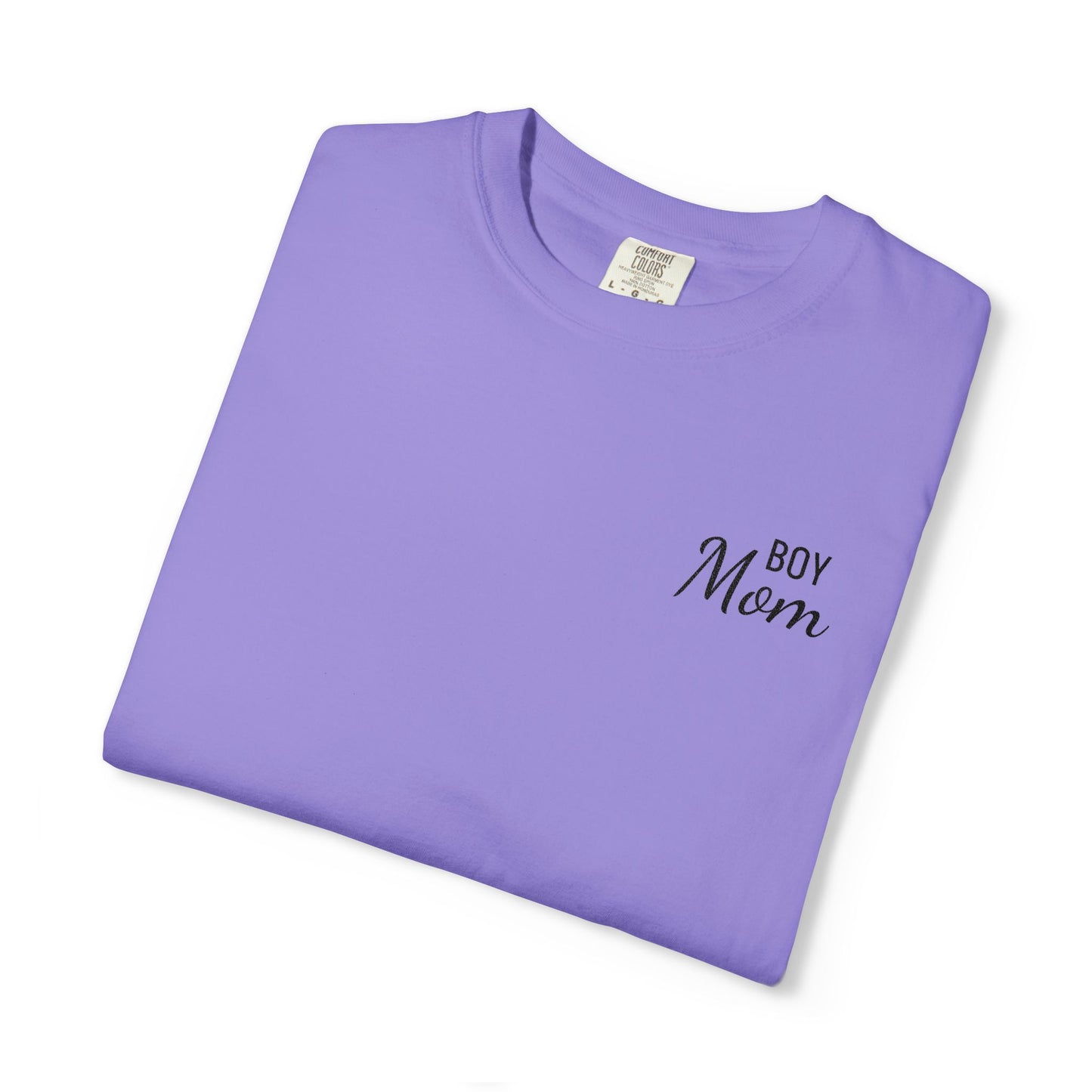 Boy Mom Embroidered Comfort Color T-Shirt
