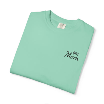 Boy Mom Embroidered Comfort Color T-Shirt