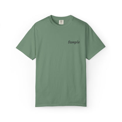 Custom Grandparent Embroidered Name - Comfort Color T-Shirt