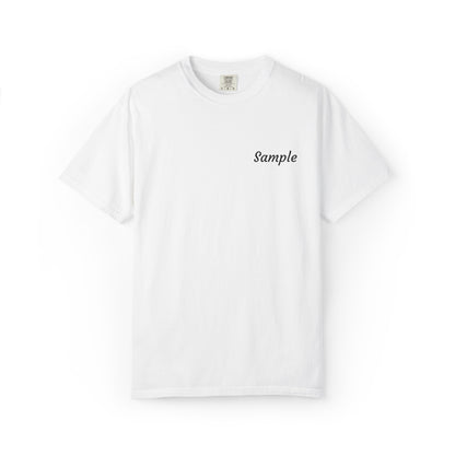 Custom Grandparent Embroidered Name - Comfort Color T-Shirt