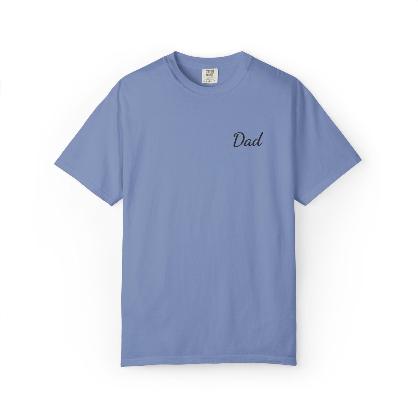 Dad Script Embroidered Comfort Color T-Shirt