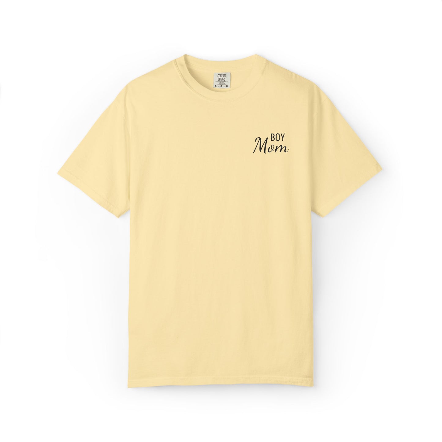 Boy Mom Embroidered Comfort Color T-Shirt