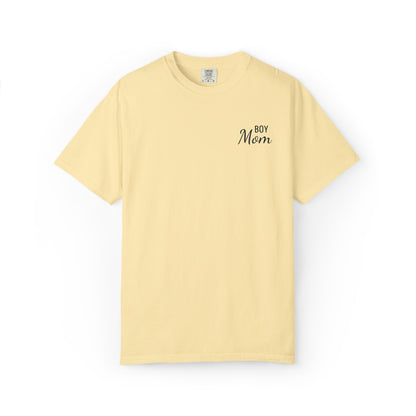 Boy Mom Embroidered Comfort Color T-Shirt