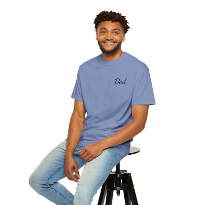 Dad Script Embroidered Comfort Color T-Shirt