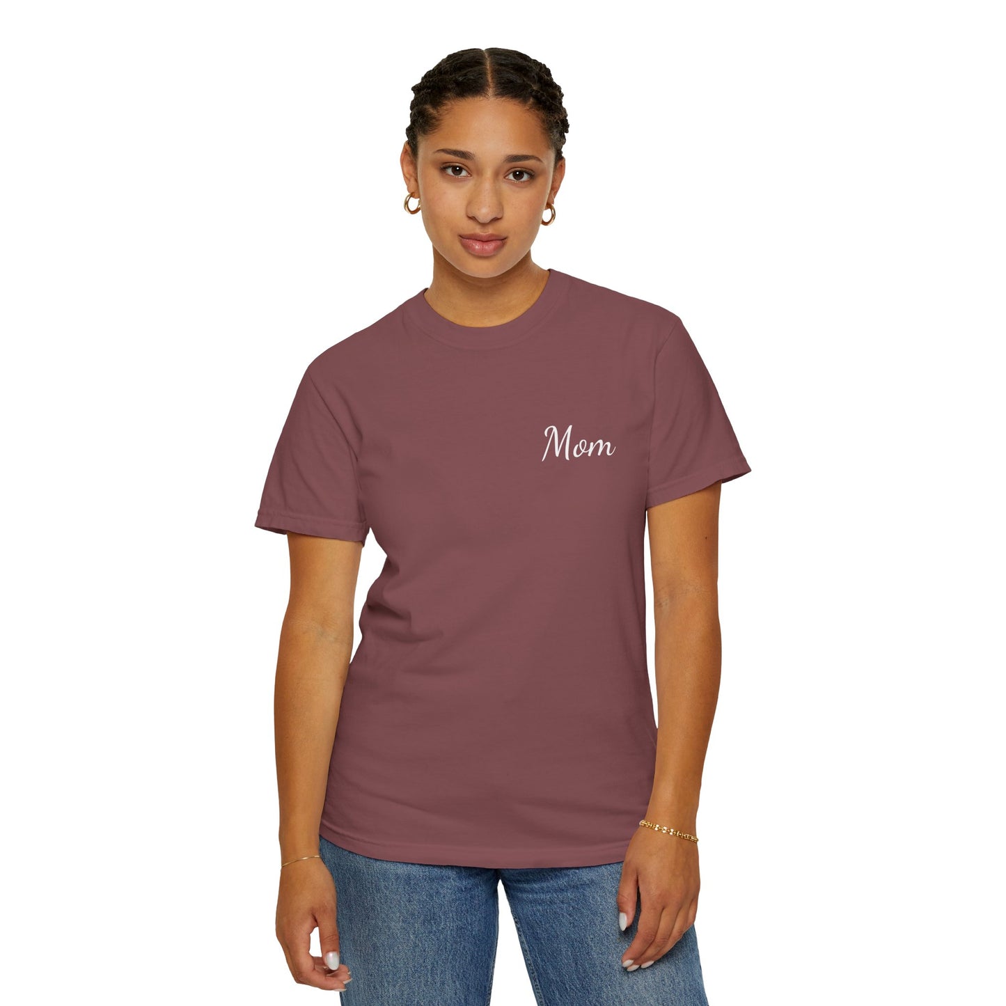 Mom Script Printed T-Shirt | Comfort Colors