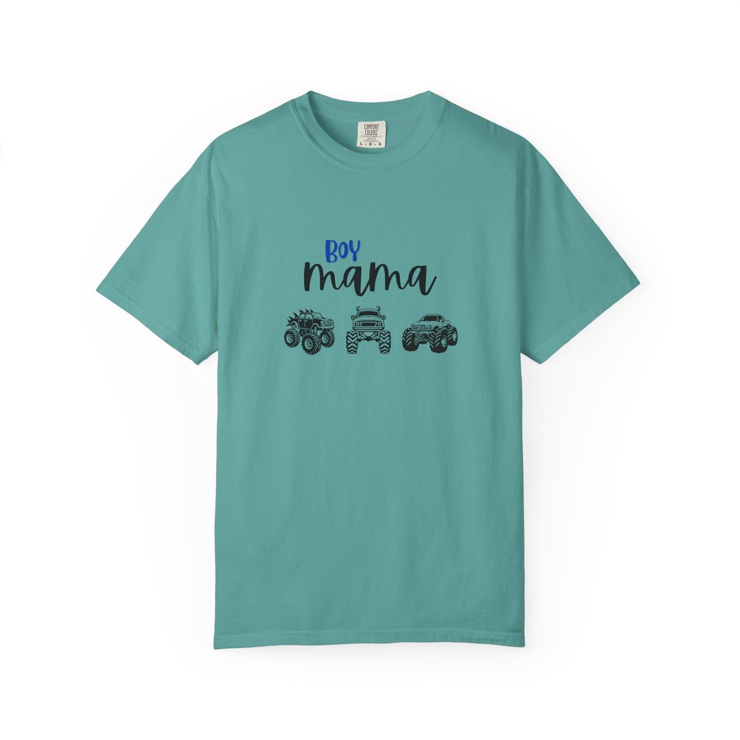 Boy Mama T-Shirt — Mom of Boys Graphic Tee with Trucks