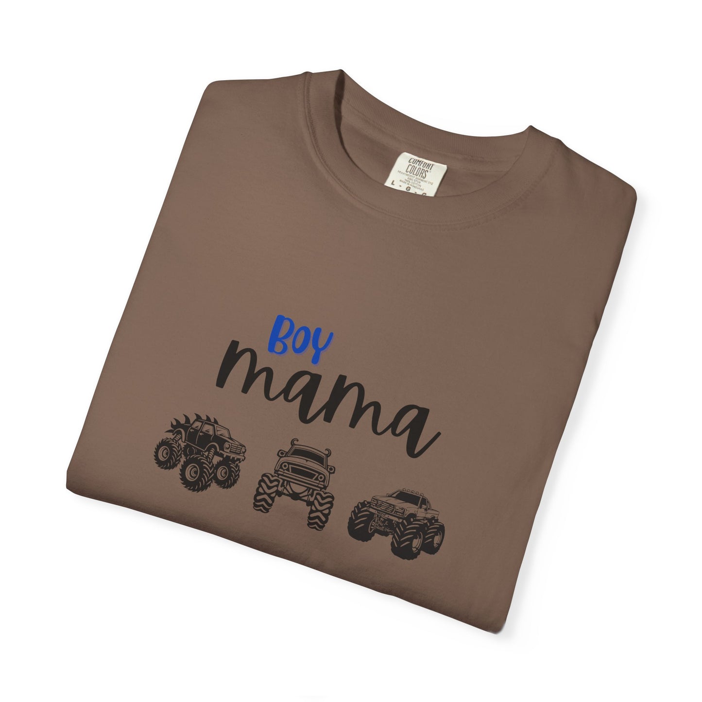 Boy Mama T-Shirt — Mom of Boys Graphic Tee with Trucks