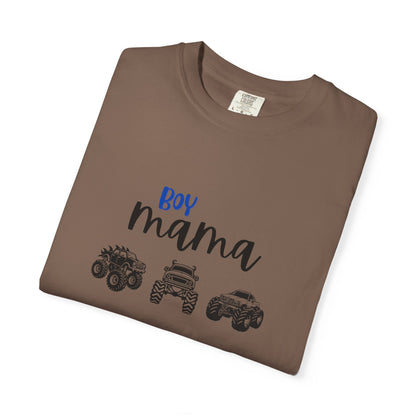 Boy Mama T-Shirt — Mom of Boys Graphic Tee with Trucks