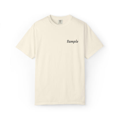 Custom Grandparent Embroidered Name - Comfort Color T-Shirt