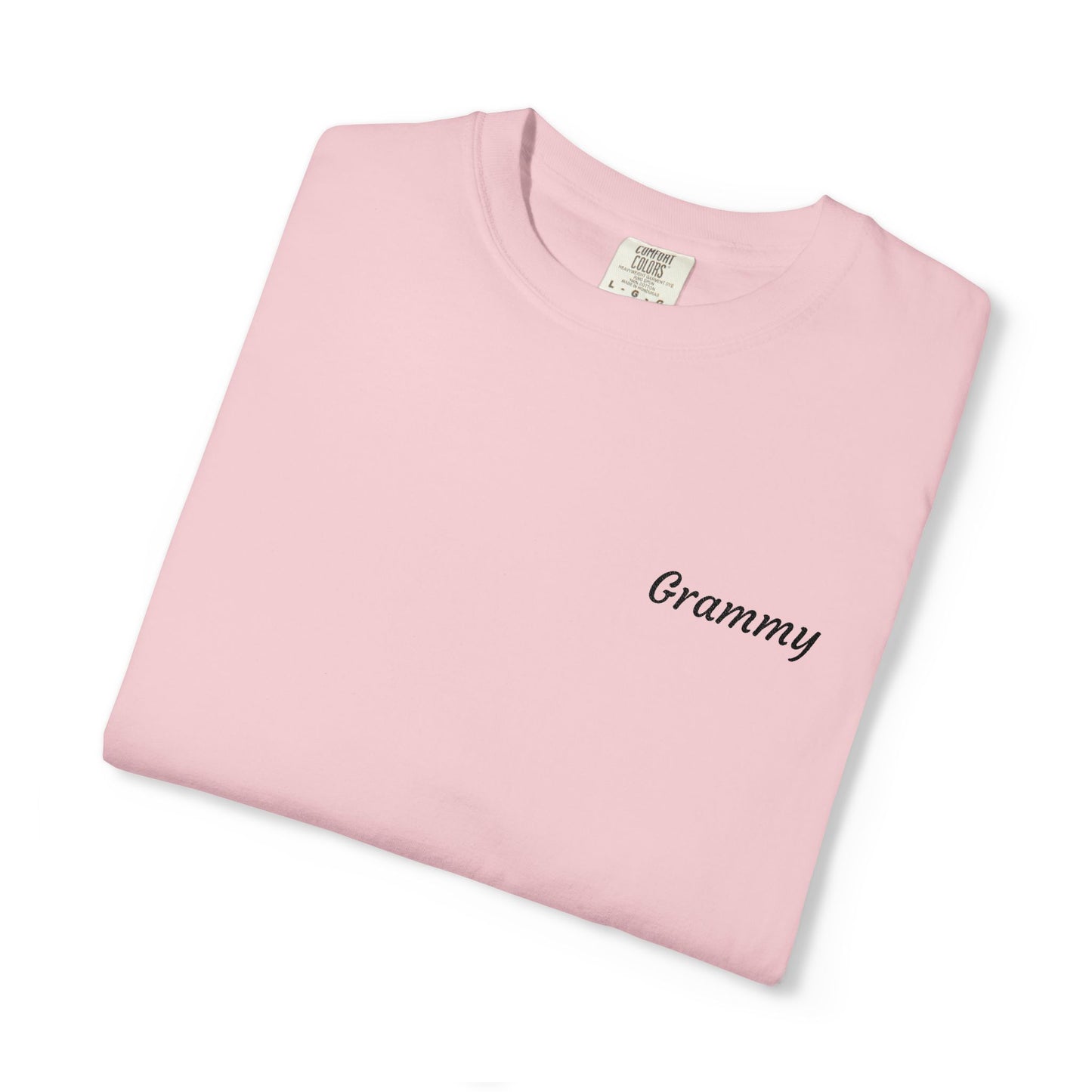 Custom Grandparent Embroidered Name - Comfort Color T-Shirt